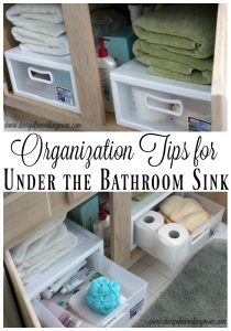 Organization Tips for Under the Bathroom Sink | Diary of a Working Mom